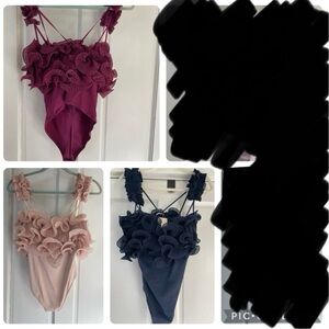 Free people for the frill of it bodysuit bundle